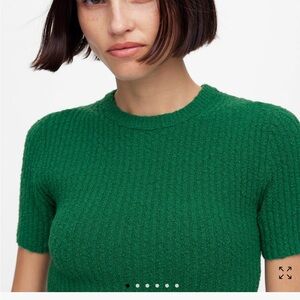 Madewell Cream Ribbed Knit Sweater